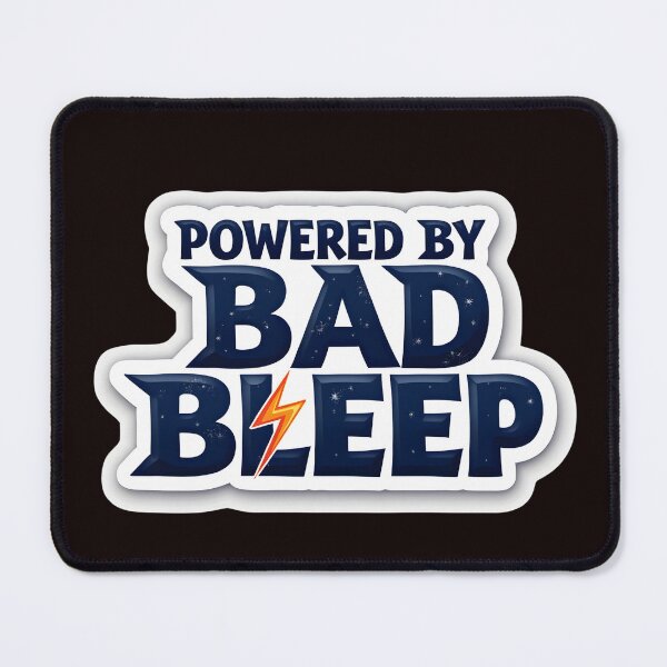 Item preview, Powered By Bad Bleep designed and sold by Ajay Creative Studio.
