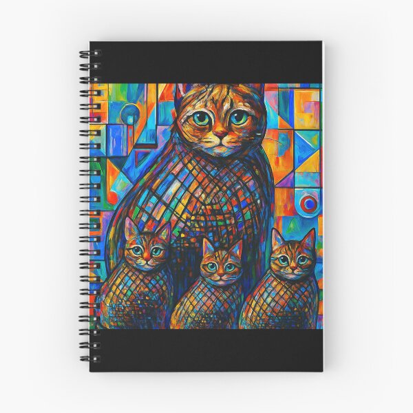 Item preview, The Colourful family cat cross my path! By Bevilaqua Original Draw  designed and sold by Helios Be. Lavsh.