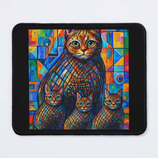 Item preview, The Colourful family cat cross my path! By Bevilaqua Original Draw designed and sold by Helios Be. Lavsh.