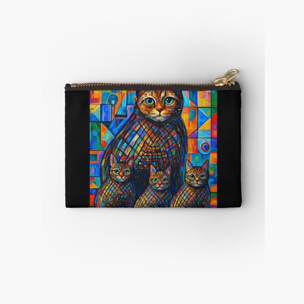 Item preview, The Colourful family cat cross my path! By Bevilaqua Original Draw  designed and sold by Helios Be. Lavsh.