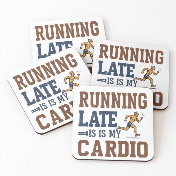 Item preview, Running Late Is My Cardio - Funny Gym Parody Shirt designed and sold by Kerbster.