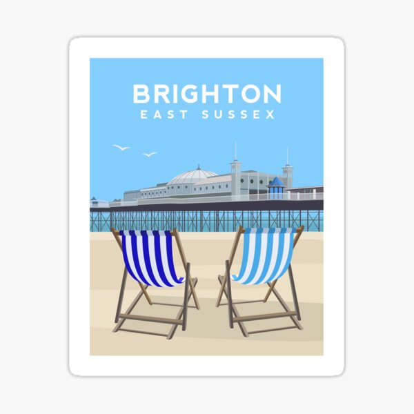 Item preview, Brighton Pier and Beach, East Sussex designed and sold by typelab.