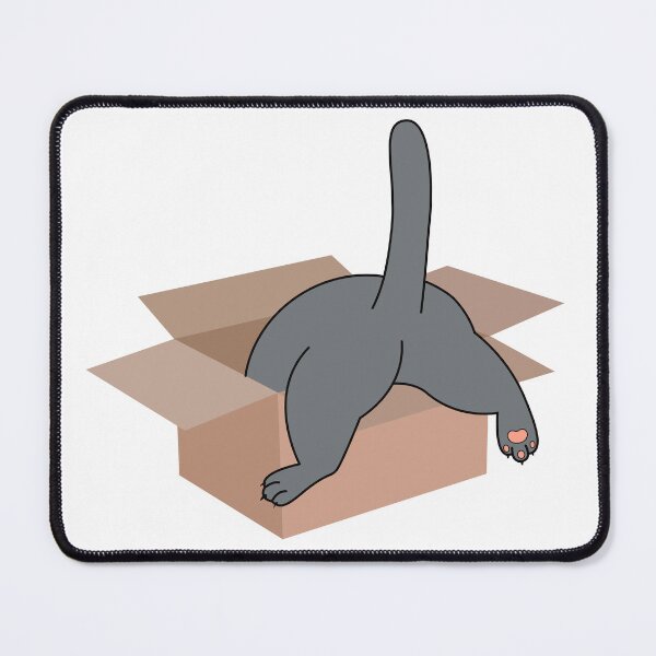 Item preview, cat climbs into the cardboard box designed and sold by Olyanazh.