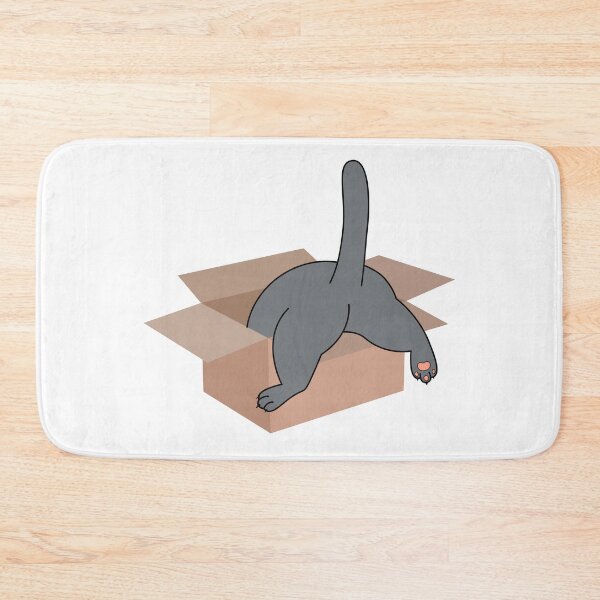 Item preview, cat climbs into the cardboard box designed and sold by Olyanazh.
