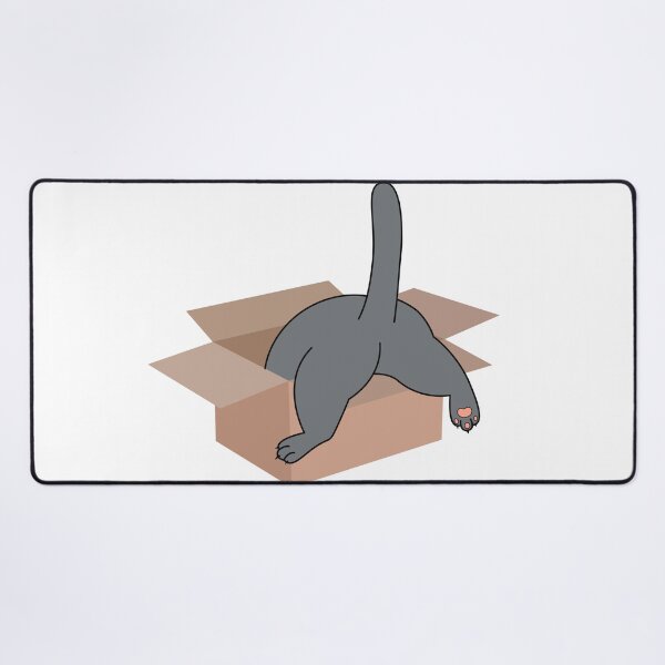 Item preview, cat climbs into the cardboard box designed and sold by Olyanazh.