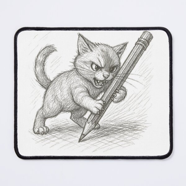 Item preview, Cat Pencil Art designed and sold by CempaArt.