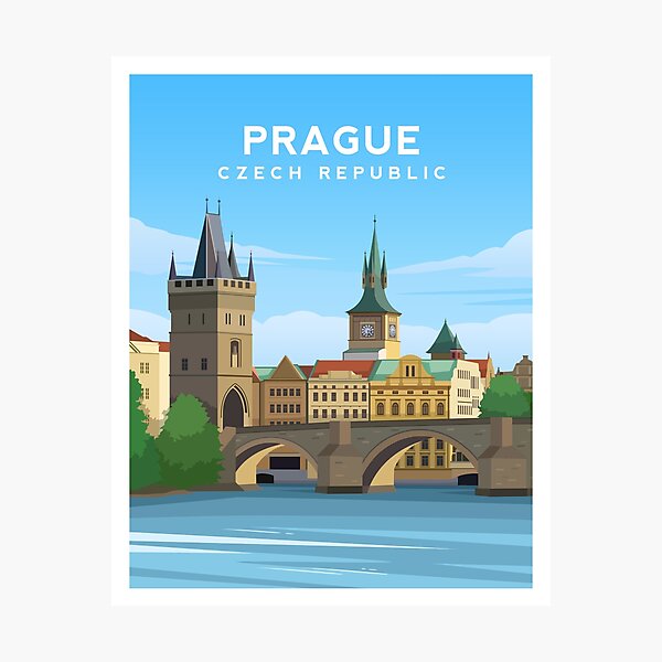 Item preview, Prague Charles Bridge in Czech Republic / Czechia designed and sold by typelab.