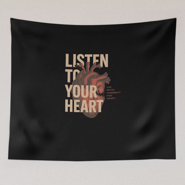 Item preview, Listen to Your Heart: Inspirational Art & Motivation Collection designed and sold by Tishirta Store.