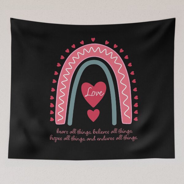 Item preview, Love – 1 Corinthians 13:7 | Bible Verse | Inspirational designed and sold by JirehKollezion.