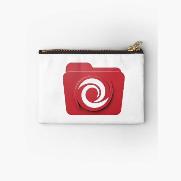 Item preview, Red Folder with Spiral Cutout – Minimalist Icon Design designed and sold by Alphakenon.