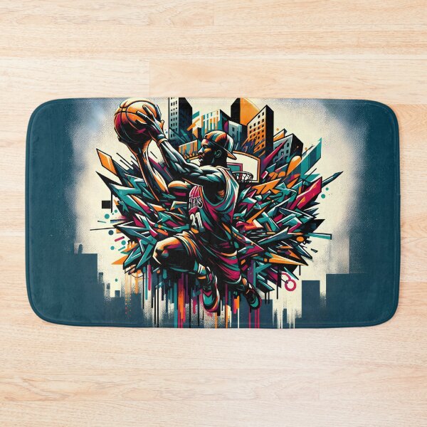 Item preview, Basketball Player Design, Man with Basketball Art, Hoops Lover Graphic, Slam Dunk Spirit designed and sold by RevGens.