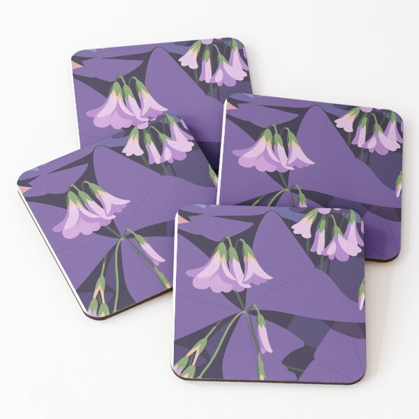 Item preview, Purple Shamrock In Flower designed and sold by Footys & Flowers Sticker Shop.