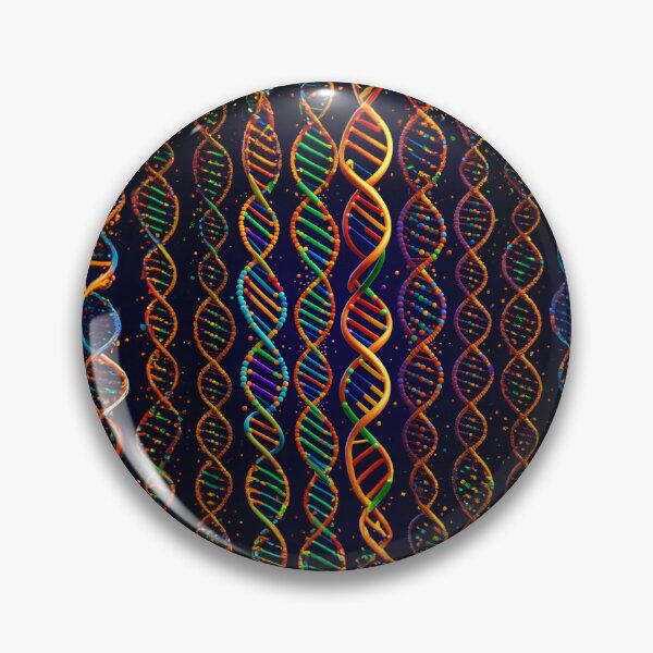 Item preview, Colorful DNA Strand Design, Vibrant Genetic Helix, Science Art Print, Biology Pattern designed and sold by RevGens.