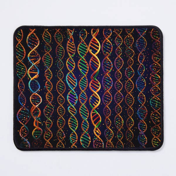 Item preview, Colorful DNA Strand Design, Vibrant Genetic Helix, Science Art Print, Biology Pattern designed and sold by RevGens.