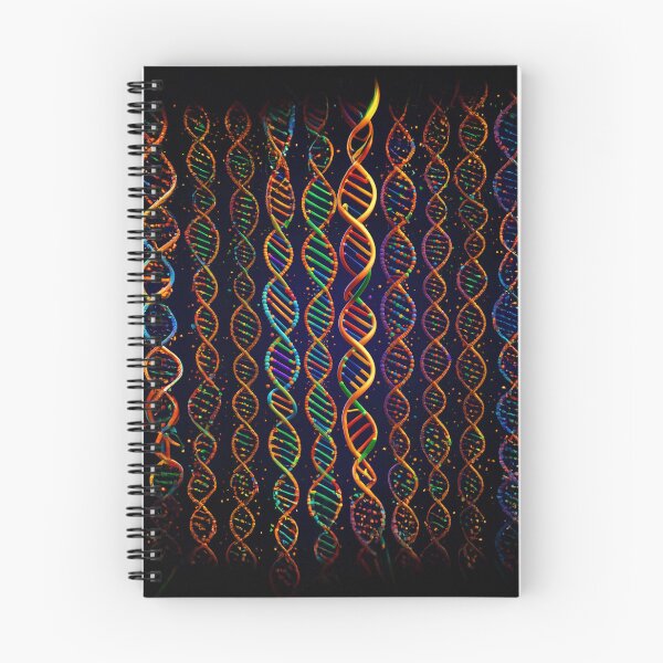 Item preview, Colorful DNA Strand Design, Vibrant Genetic Helix, Science Art Print, Biology Pattern designed and sold by RevGens.