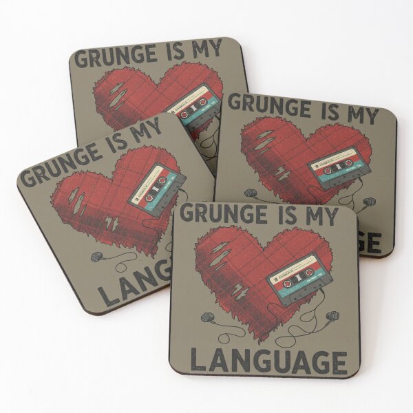 Item preview, Grunge Is My Love Language - 90s Alt Rock Tee designed and sold by Kerbster.
