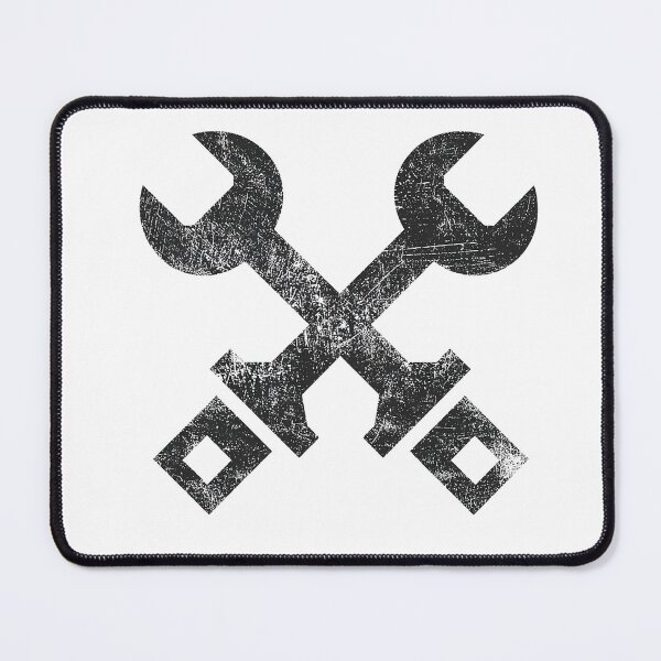Item preview, Grunge Crossed Wrenches – Grease Monkey Garage Emblem designed and sold by Alphakenon.