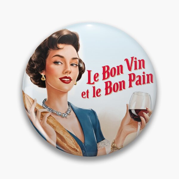 Item preview, Le Bon Vin et Le Bon Pain – Retro French Art Print designed and sold by MooLaLa.Store.