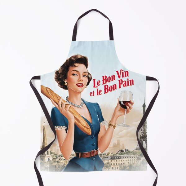 Item preview, Le Bon Vin et Le Bon Pain – Retro French Art Print designed and sold by MooLaLa.Store.