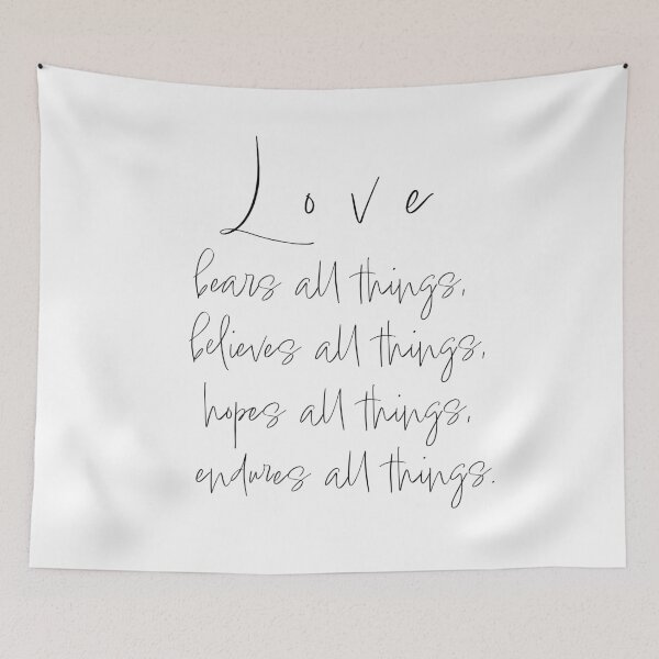 Item preview, Love | Minimalist | Typography Design | Bible Verse designed and sold by JirehKollezion.