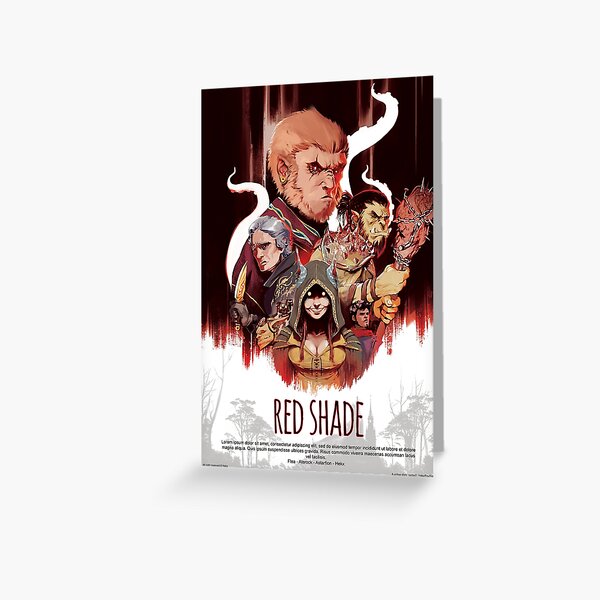 Red shade Greeting Card