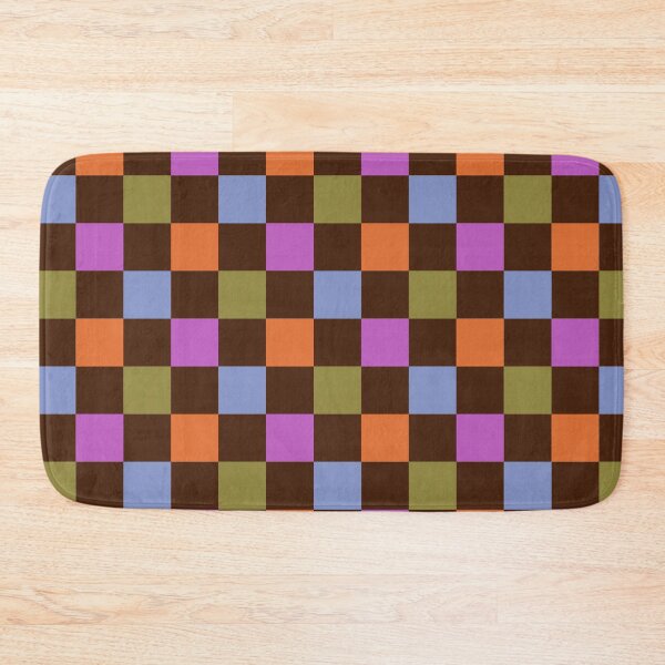 Item preview, Colorful checkerboard dark brown designed and sold by Aralma.