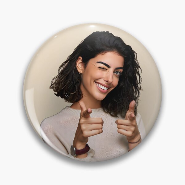 Item preview,  Woman Points and Winks Design, Confident Female Graphic, Empowering Gesture Art, Playful Attitude designed and sold by RevGens.