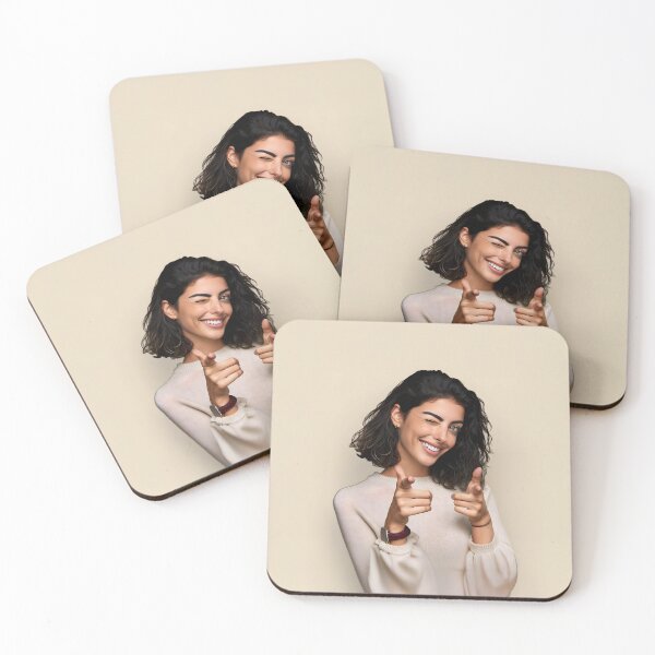 Item preview,  Woman Points and Winks Design, Confident Female Graphic, Empowering Gesture Art, Playful Attitude designed and sold by RevGens.