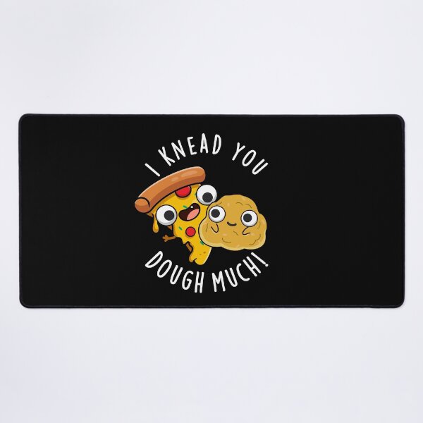 Item preview, I Knead You Dough Much Funny Baking Pun (Dark BG) designed and sold by punnybone.