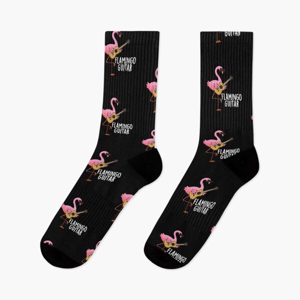 Item preview, Flamingo Guitar Funny Music Pun (Dark BG) designed and sold by punnybone.