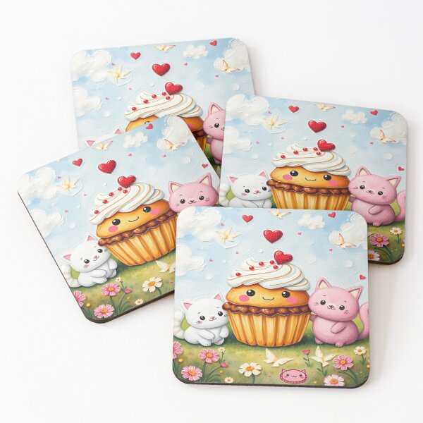 Item preview, DolledUp Kawaii Wonderland Magical Treats & Dolls in pastel fantasy dreamscape full of joy designed and sold by FotoworldEdel.