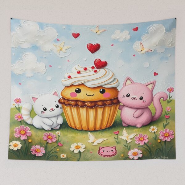 Item preview, DolledUp Kawaii Wonderland Magical Treats & Dolls in pastel fantasy dreamscape full of joy designed and sold by FotoworldEdel.