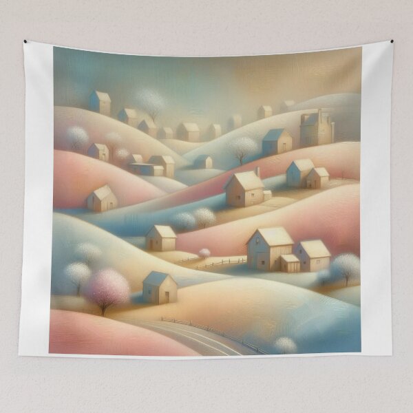 Item preview, Dreamy Village designed and sold by Beyondnote-Art.