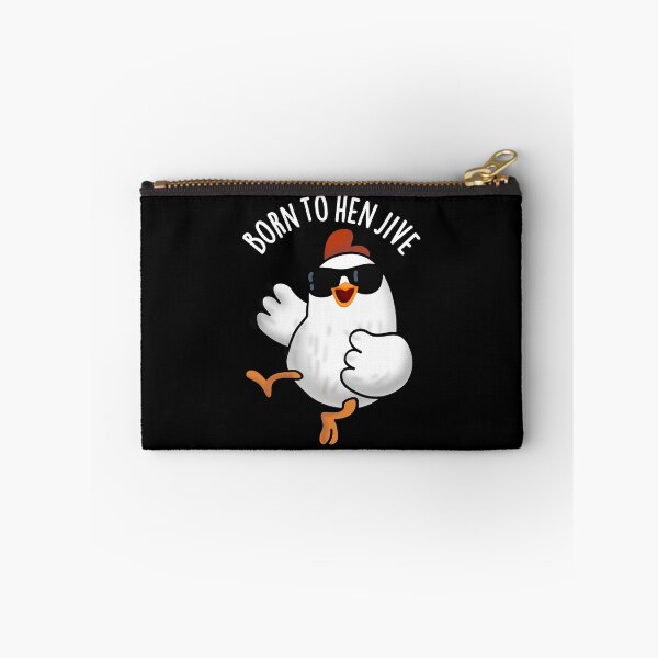 Item preview, Born To Hen Jive Funny Chicken Pun (Dark BG) designed and sold by punnybone.