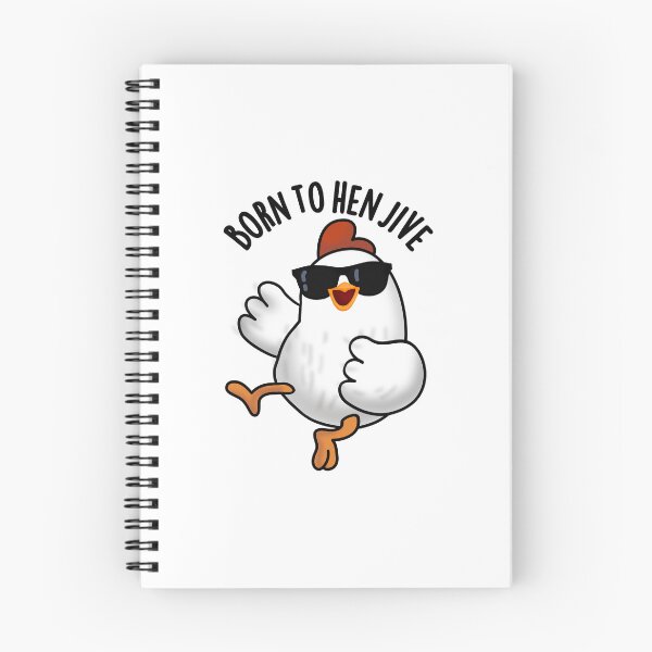 Item preview, Born To Hen Jive Funny Chicken Pun  designed and sold by punnybone.