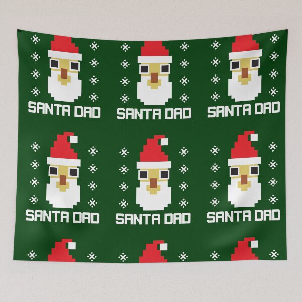 Item preview, Santa Dad Pixel – Retro Christmas Design for Dads designed and sold by Artpace.