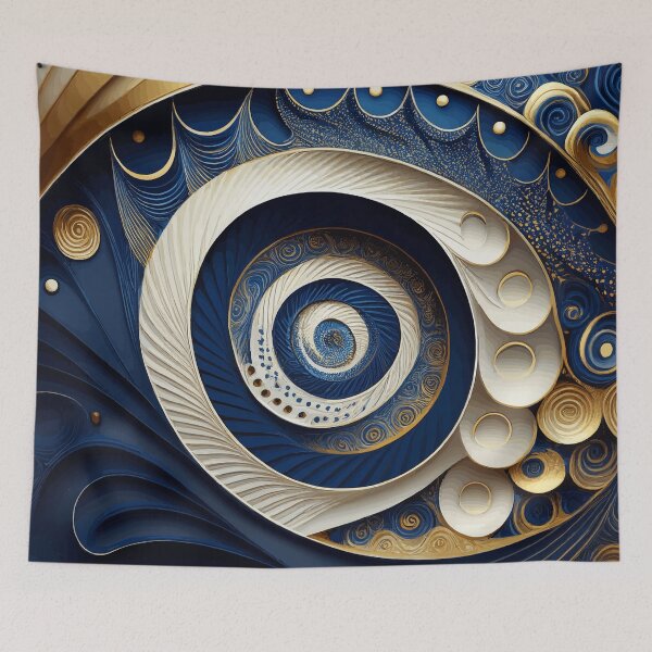 Artikelvorschau, Farbenfrohe abstrakte Fibonacci-Kunst 130 entworfen und verkauft von Vicky Brago-Mitchell®.