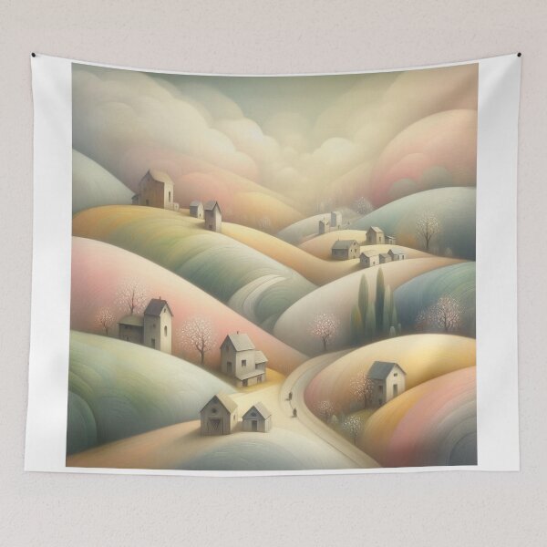 Item preview, Dreamy Village designed and sold by Beyondnote-Art.