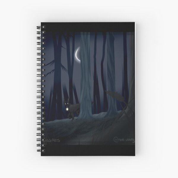 Waning Crescent Spiral Notebook