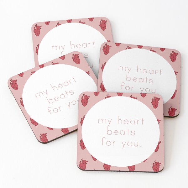 Item preview, My Heart Beats for You, anatomical heart valentines designed and sold by Joan and Rose.