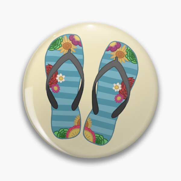 Item preview, Floral Thongs Flip Flops designed and sold by Icon-Icon.