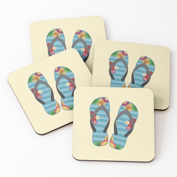 Item preview, Floral Thongs Flip Flops designed and sold by Icon-Icon.