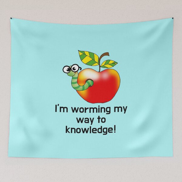 Item preview, Worming My Way to Knowledge  designed and sold by CuteCartoon.