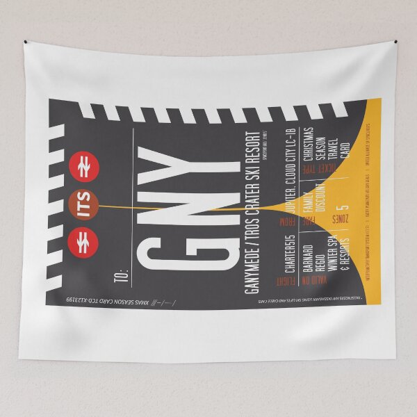 Item preview, Jupiter's Moon Ganymede Boarding Pass (Interplanetary Space Travel Ticket Collection) designed and sold by BGALAXY.