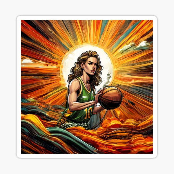 Item preview, Basketball Player, Female Hoops Art, Girl Power On Court, Dynamic Baller Design designed and sold by RevGens.