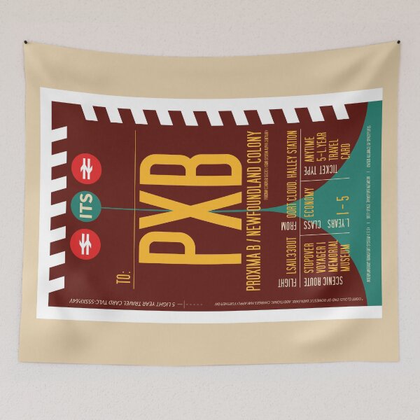 Item preview, Proxima B Exoplanet Boarding Pass (Interplanetary Space Travel Ticket Collection) designed and sold by BGALAXY.