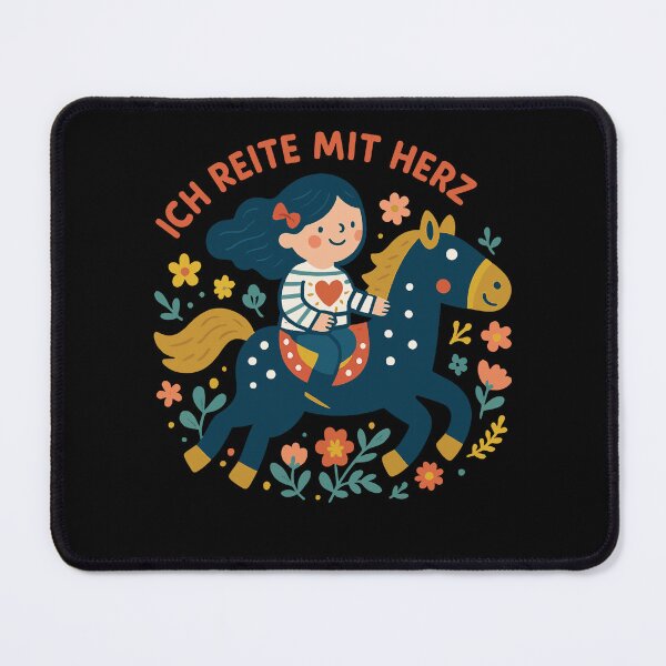 Item preview, I Ride With Heart Horse Girl Motif designed and sold by LuminOrb.