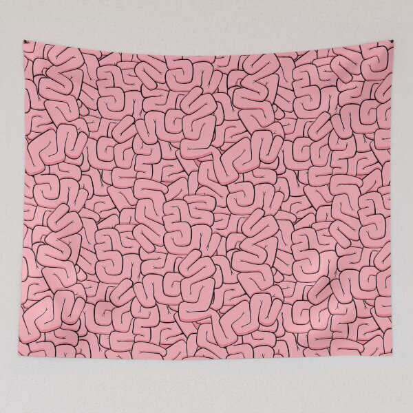 Item preview, Human brains, intestines, guts, pink designed and sold by Joan and Rose.