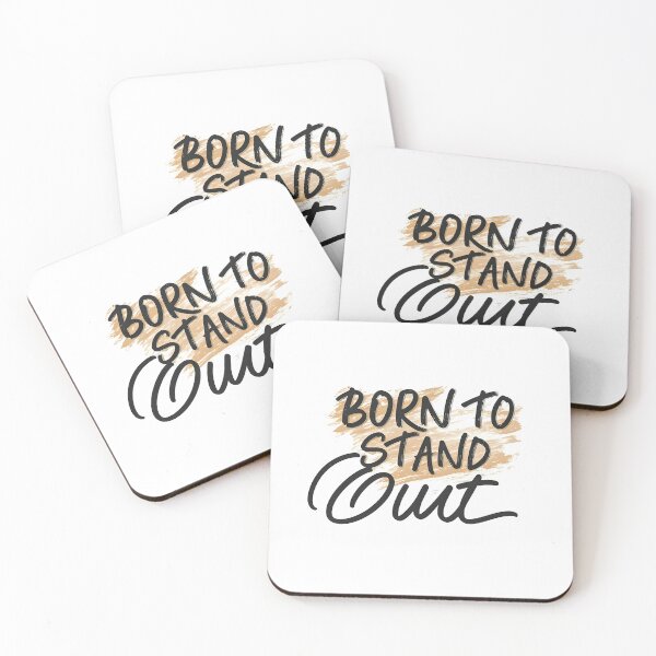 Item preview, Born to Stand Out - Inspirational Bold Quote Design designed and sold by Tininai.