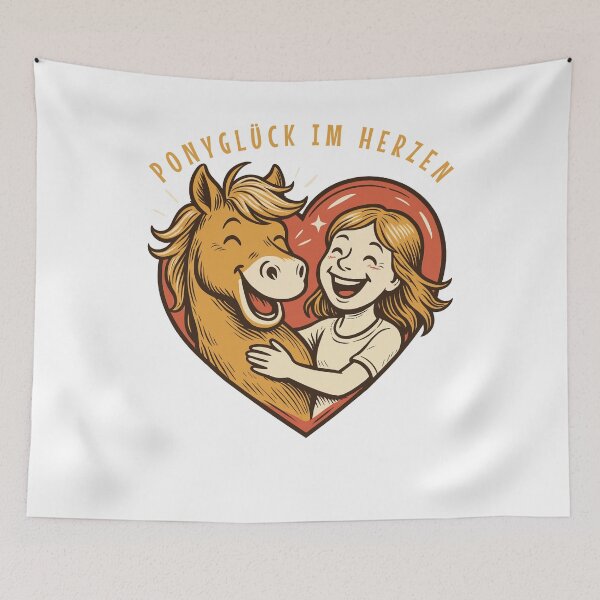 Item preview, Pony Happiness In The Heart Of A Horse Girl designed and sold by LuminOrb.